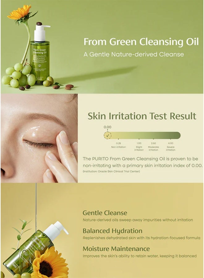 Purito From Green Cleansing Oil 200ml, Gentle Facial Cleanser Crueltyfree Vegan Naturederived Oil - Image 5